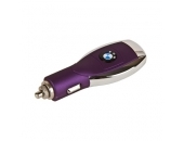 Автомобильное зарядное устройство для iPhone/iPad/Samsung фиолетовое BMW