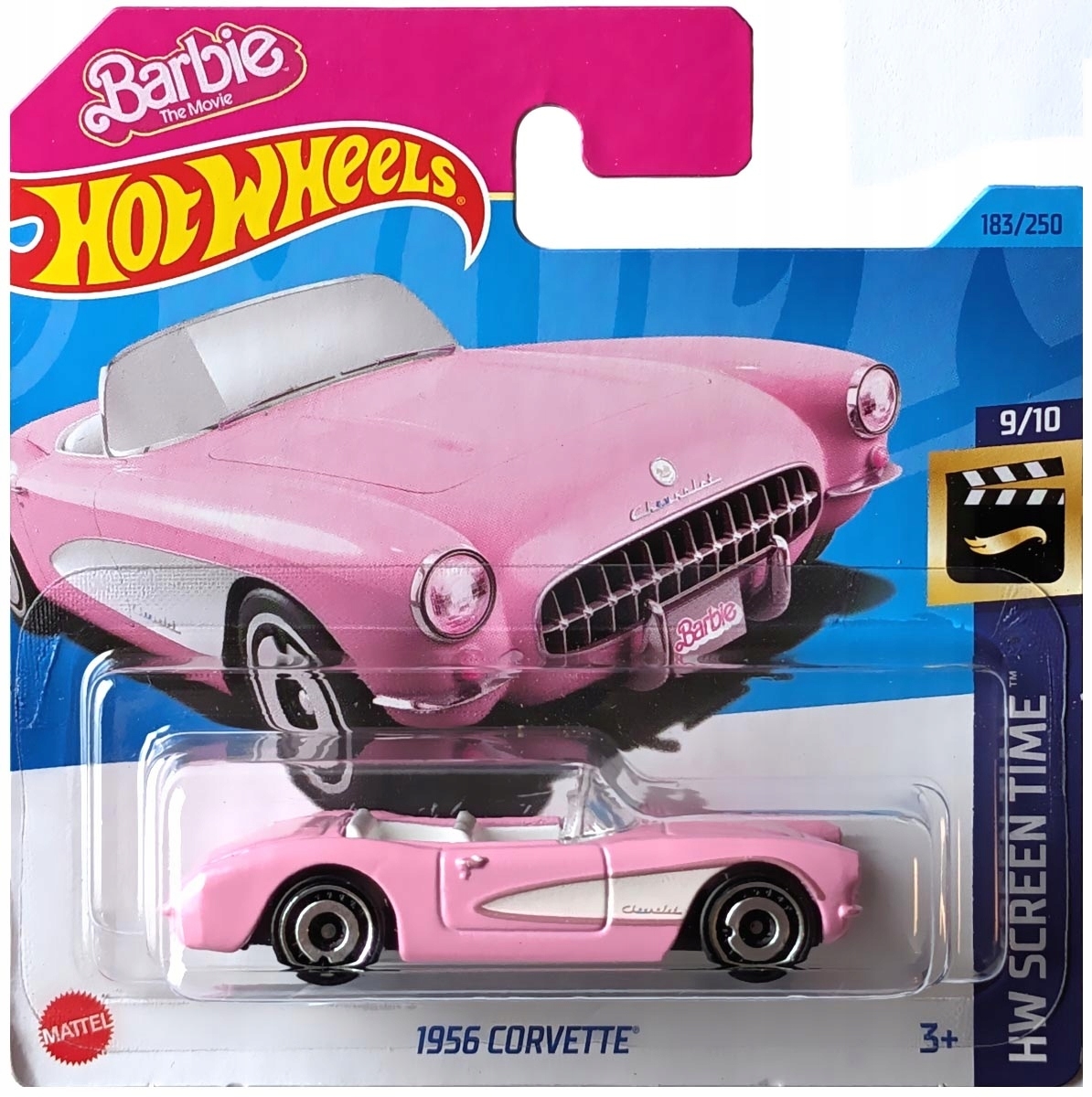 Игрушечная машинка Hot Wheels 1956 Corvette Barbie pink | онлайн-маркет  электроники HAINET