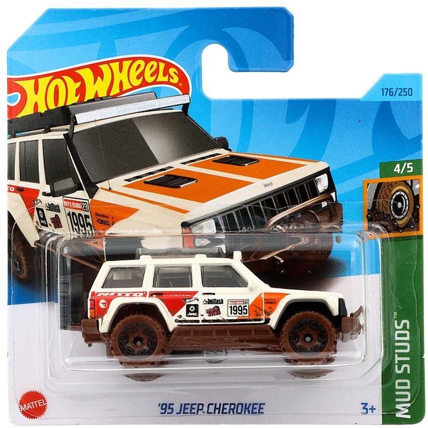 Hot Wheels Jeep Cherokee 1995 Vert - Porte-clés Argenté, édition Limitée, Modèle 1:64 Diecast
