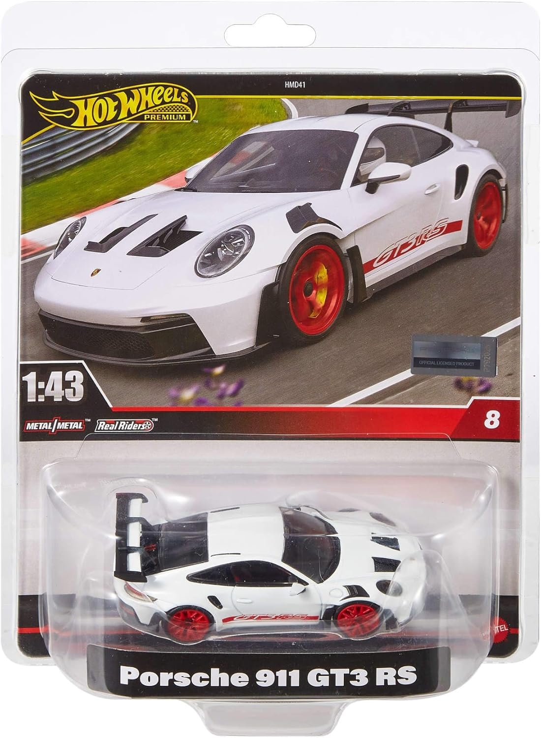 Игрушечная машинка Hot Wheels Porsche 911 GT3 RS White (коллекция