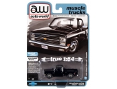 Auto World 1983 Chevrolet Silverado Stepside Lowered Gloss Black (коллекция 2023, серия Muscle Trucks, AWSP126A)