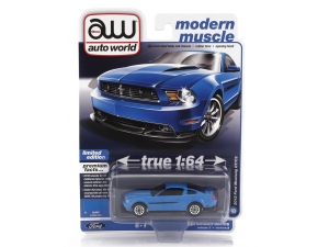 Изображение Auto World 2012 Mustang GT/CS Grabber Blue (серия Modern Muscle, AWSP112A)