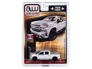 Изображение Auto World 2019 Chevrolet Silverado LTZ Z71 White (Limited Edition to 2496 Pieces Worldwide, AWCP7919)