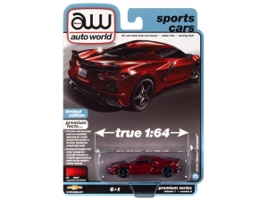 Изображение Auto World 2020 Chevrolet Corvette Long Beach Red Metallic (коллекция 2023, серия Sports Cars, AWSP124A)