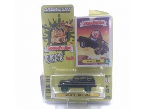 Изображение (CHASE) Greenlight 1993 Jeep Cherokee Black (Garbage Pail Kids Series 4 - Tangled Tim)
